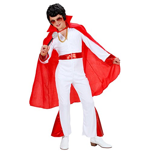 Amakando Rockstar Umhang/Teufel Cape rot/Satan Umhangmantel/Superheld Poncho Halloween Vampirumhang von Amakando