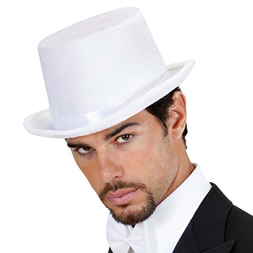 Amakando Samt Zylinderhut weiß Party Zylinder Hut Weißer Silvester Partyhut Disco Kopfbedeckung Samthut Faschingshut Herren Damen Karnevalshut Unisex Karneval Kostüm Zubehör Amakando Samt Zylinderhut weiß Party Zylinder Hut Weißer Silvester Partyhut Disco Kopfbedeckung Samthut Faschingshut Herren Damen Karnevalshut Unisex Karneval Kostüm Zubehör von Amakando