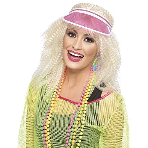 Amakando Schirmmütze Damen Visor pink Schirmkappe Sonnenschild Sonnenmütze Sommer Faschingsmütze von Amakando