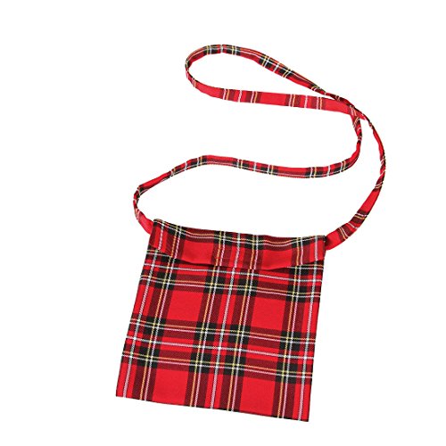 Amakando Schottentasche - mit Klettverschluss - Tasche Schottenmuster Accessoire Schottenrock Kostümzubehör Kilt Schultertasche Schottin Umhängetasche kariert Amakando Schottentasche - mit Klettverschluss - Tasche Schottenmuster Accessoire Schottenrock Kostümzubehör Kilt Schultertasche Schottin Umhängetasche kariert von Amakando