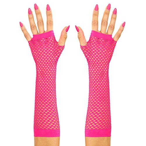 Amakando Stylische Netzhandschuhe ohne Finger/Pink 33cm / Schrille Party-Damenhandschuhe fingerlos/EIN Highlight zu Mottoparty & Kostümfest Amakando Stylische Netzhandschuhe ohne Finger/Pink 33cm / Schrille Party-Damenhandschuhe fingerlos/EIN Highlight zu Mottoparty & Kostümfest von Amakando