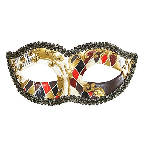 Amakando Venezianische Pierrot-Maske für Erwachsene/Verspielte Gesichtsmaske Hofnarr/EIN Blickfang zu Mottoparty & Karneval Amakando Venezianische Pierrot-Maske für Erwachsene/Verspielte Gesichtsmaske Hofnarr/EIN Blickfang zu Mottoparty & Karneval von Amakando