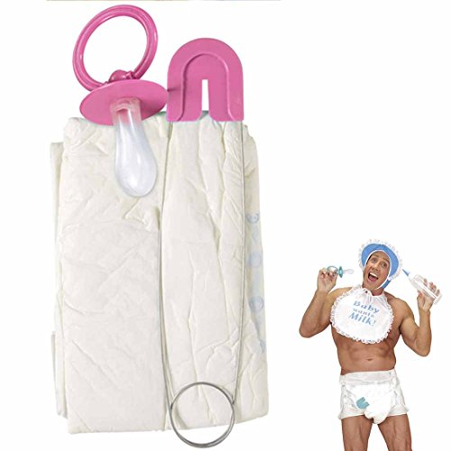 Amakando Windel Schnuller Nadel Junggesellenabschied Verkleidung rosa Babykostüm JGA Baby Kostüm Set Karnevalskostüme Herren lustig Mottoparty Kostümset Riesenbaby Faschingskostüm Amakando Windel Schnuller Nadel Junggesellenabschied Verkleidung rosa Babykostüm JGA Baby Kostüm Set Karnevalskostüme Herren lustig Mottoparty Kostümset Riesenbaby Faschingskostüm von Amakando