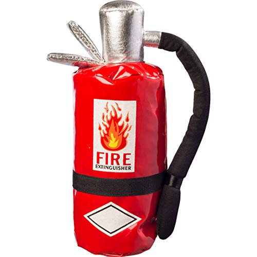 Amakando Witzige Tasche Brandlöscher/Rot-Schwarz/Universelles Kostüm-Zubehör Firefighter/Ideal zu Karneval & Fastnacht von Amakando