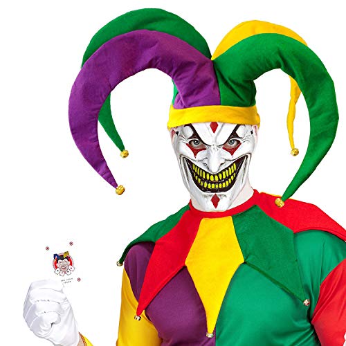 Amakando Witziger Harlekin Hut für Damen & Herren/Bunte Narren-Kappe zum Zirkus Outfit/EIN Blickfang zu Straßenkarneval & Kostümfest Amakando Witziger Harlekin Hut für Damen & Herren/Bunte Narren-Kappe zum Zirkus Outfit/EIN Blickfang zu Straßenkarneval & Kostümfest von Amakando