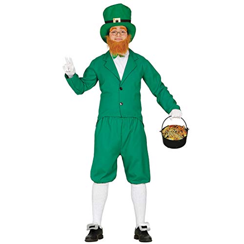 Amakando Witziges Zwergenkostüm für Männer/Grün-Weiß L (52/54) / Heinzelmännchen Verkleidung Gnom/EIN Highlight zu St. Patrick's Day & Fasching von Amakando