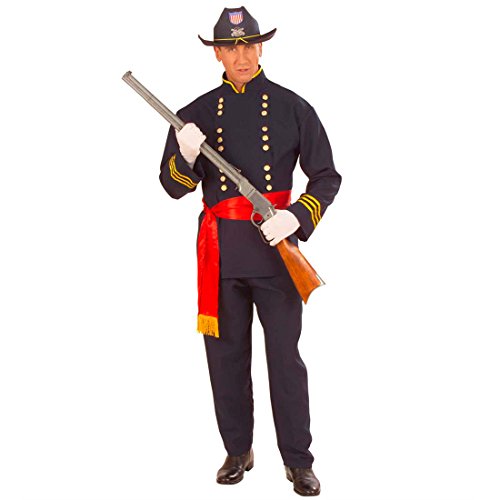 Amakando Yankee Kostüm Nordstaaten Offizier Herrenkostüm M (50) General Soldatenkostüm Fasching US Soldat Faschingskostüm Nordstaatler USA Armee Karnevalskostüm Uniform Verkleidung Karneval Kostüm von Amakando