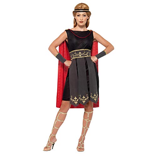 Außergewöhnliches Kostüm Römische Kriegerin/Schwarz M (38/40) / Antike Heldin Kleid mit Umhang Amazone/Wie geschaffen zu Fasching & Karneval von Amakando