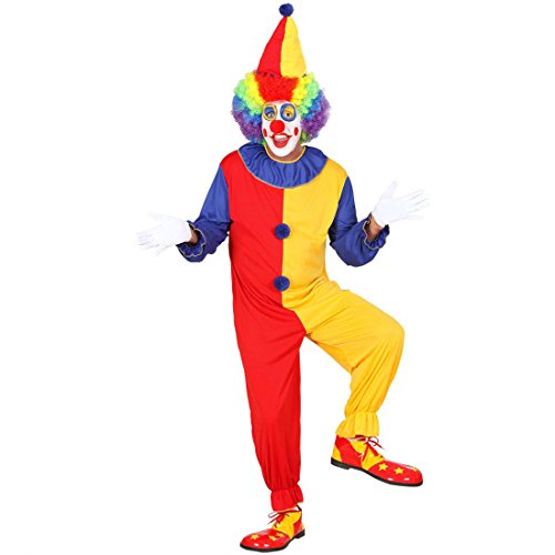 Clownkostüm Herren Clown Kostüm M (50) Clownskostüm Fasching Harlekin Herrenkostüm Faschingskostüm Karnevalskostüm Narrenkostüm Kindergeburtstag Kinder Mottoparty Verkleidung Karneval Kostüme Männer von Amakando