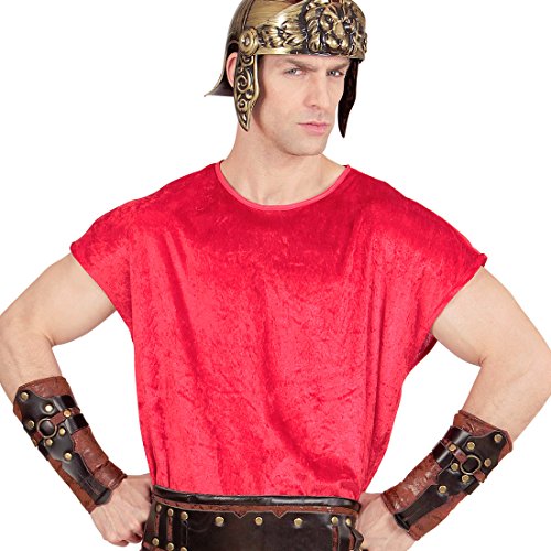 Gladiator Armstulpen Mittelalter Kleidung Armschutz Krieger Ärmelschoner Gladiatoren Rüstung Antike Wikinger Kostüm Zubehör Römer Armschoner Lederoptik von Amakando