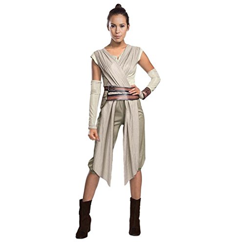 Star Wars Damenkostüm Rey Kostüm Damen M 40/42 Starwars Verkleidung Frauen Jedi Faschingskostüm Erwachsene Larp Kleidung Fantasy Karnevalskostüm von Amakando