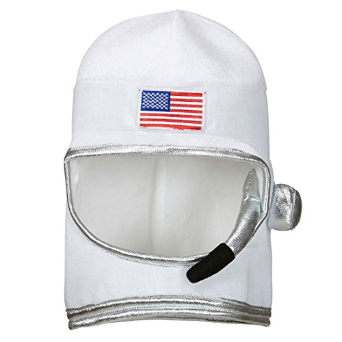USA Astronautenhelm NASA Weltraumhelm US Raumfahrerhelm Astronauten Helm Karnevalskostüme Amerika Space Kostüm Accessoire Raumfahrer Kopfbedeckung von Amakando