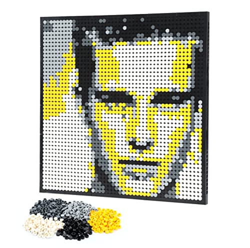 Amalia Personalisiertes Mosaik-Porträt, individuelles Bauset, Pixel, tolle Wandkunst-Dekoration, individuelles Foto, Bild-Erinnerung (L/38,4 x 38,4 cm) von Amalia
