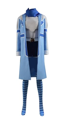 AmanMing Anime Cos Risa Sally Cosplay-Kostüme, Outfit, Halloween, Weihnachten, Uniform, Anzüge (Blau, Größe XX-Large) von AmanMing