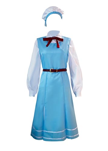Anime Gushing Over Magical Mädchen Morino Korisu Cosplay Kostüm Lolita Kleid Frauen Hallowen Anzug (Blau, XL) von AmanMing
