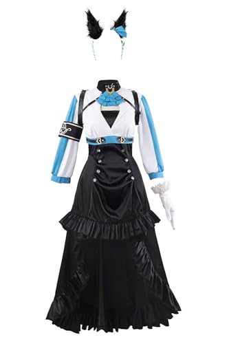 Game Umamusume Hübsches Derby Mejiro Ramonu Cosplay Kostüm Frau Sexy Anzug Uniform (Schwarz, XXX-Large) von AmanMing