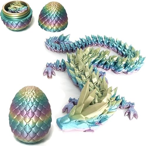 Amanhand 3D Gedrucktes Drachenei Geheimnisvolle Dracheneier mit Drachen imInneren Heimbüro Schreibtischdekoration Erwachsene Kinder Geschenke Spielzeug Dracheneier Wohnkultur (Dracheneier) von Amanhand