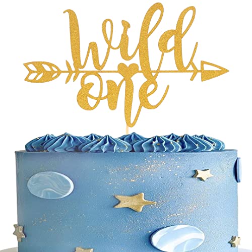 Gold Wild One Kuchendekoration – Gold Glitzer Baby zum ersten Geburtstag, Kuchendekoration zum 1. Geburtstag, 1 mit Pfeil, herzförmiger Kuchenaufsatz, Baby-Requisiten zum ersten Geburtstag Gold Wild One Kuchendekoration – Gold Glitzer Baby zum ersten Geburtstag, Kuchendekoration zum 1. Geburtstag, 1 mit Pfeil, herzförmiger Kuchenaufsatz, Baby-Requisiten zum ersten Geburtstag von AmarYYa