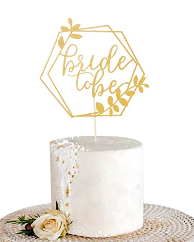 Tortenaufsatz für die zukünftige Braut, goldfarben, Hochzeitstortendekoration, Brautparty, Party-Kuchendekoration, Geschenke, Foto-Requisiten von AmarYYa