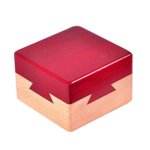 Amasawa Holzpuzzle,Hölzerne Geheime Öffnung Rätsel Box Geheimnisvolle Box Geschenk Box für Kinder und Erwachsene,Intelligenzspiel Lernspielzeug von Amasawa