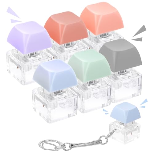 Amaxiu 6 Stück Pastell Tastatur Schlüsselanhänger,grüne Schalter Tastenkappe Schlüsselanhänger bunter Fidget Tastatur Clicker mechanischer Schalter Stressabbau Schlüsselanhänger für Männer und Frauen Amaxiu 6 Stück Pastell Tastatur Schlüsselanhänger,grüne Schalter Tastenkappe Schlüsselanhänger bunter Fidget Tastatur Clicker mechanischer Schalter Stressabbau Schlüsselanhänger für Männer und Frauen von Amaxiu