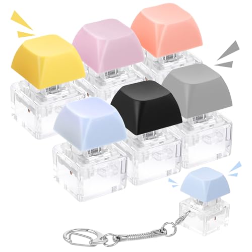 Amaxiu 6 Stück Pastell Tastatur Schlüsselanhänger,grüne Schalter Tastenkappe Schlüsselanhänger bunter Fidget Tastatur Clicker mechanischer Schalter Stressabbau Schlüsselanhänger für Männer und Frauen Amaxiu 6 Stück Pastell Tastatur Schlüsselanhänger,grüne Schalter Tastenkappe Schlüsselanhänger bunter Fidget Tastatur Clicker mechanischer Schalter Stressabbau Schlüsselanhänger für Männer und Frauen von Amaxiu