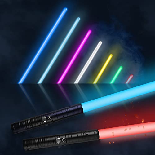 Amaxshiirchy Lichtschwert, RGB-Lichtschwert, 15 Farben, Metallgriff, FX-Lichtschwert, wiederaufladbar, 2-in-1, Doppelklingen, FX-Duell-Lichtschwert, Cosplay, Spielzeug, 3 Sound-Modi, Lichtschwert Amaxshiirchy Lichtschwert, RGB-Lichtschwert, 15 Farben, Metallgriff, FX-Lichtschwert, wiederaufladbar, 2-in-1, Doppelklingen, FX-Duell-Lichtschwert, Cosplay, Spielzeug, 3 Sound-Modi, Lichtschwert von Amaxshiirchy