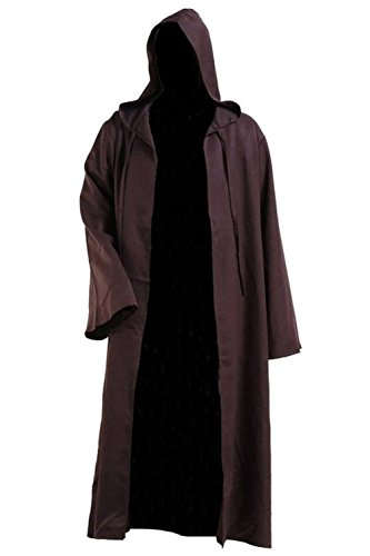 Amayar Herren Kapuzen Robe Umhang Ritter Fancy Cosplay Kostüm von Amayar