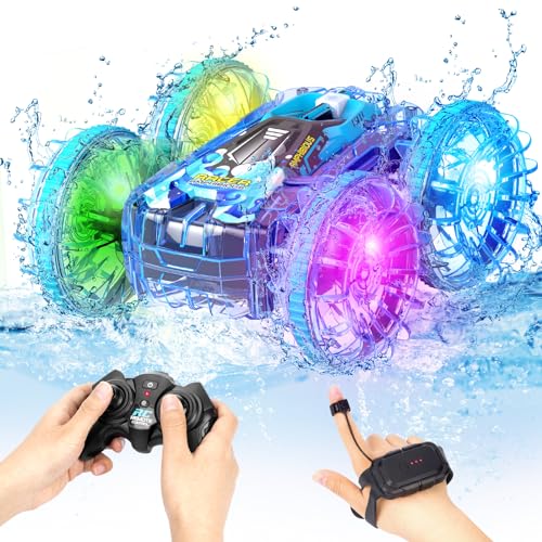 AmazeFun Amphibienfahrzeug Ferngesteuertes Auto ab 4 5 6 7 8 9 Jahre 4WD 360° RC Auto Indoor & Outdoor Spielzeug für Kinder Ferngesteuertes Boot Pool Strand Spielzeug Geburtstags Geschenke Junge AmazeFun Amphibienfahrzeug Ferngesteuertes Auto ab 4 5 6 7 8 9 Jahre 4WD 360° RC Auto Indoor & Outdoor Spielzeug für Kinder Ferngesteuertes Boot Pool Strand Spielzeug Geburtstags Geschenke Junge von AmazeFun