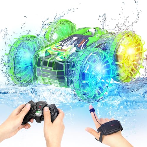 AmazeFun Amphibienfahrzeug Ferngesteuertes Auto ab 4 5 6 7 8 9 Jahre Gestensensor RC Auto Indoor & Outdoor Spielzeug für Kinder Ferngesteuertes Boot Pool Strand Spielzeug Geburtstags Geschenke Junge AmazeFun Amphibienfahrzeug Ferngesteuertes Auto ab 4 5 6 7 8 9 Jahre Gestensensor RC Auto Indoor & Outdoor Spielzeug für Kinder Ferngesteuertes Boot Pool Strand Spielzeug Geburtstags Geschenke Junge von AmazeFun