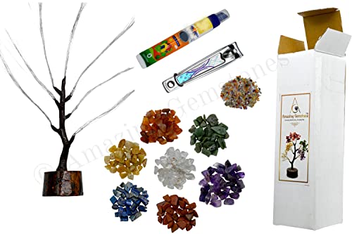 Chakra-Dekor, Kristallbaum, DIY-Kits für Erwachsene und Kinder, macht einen perfekten Bürotisch, Feng Shui Baum, ganzheitliche Geschenke für Frauen Chakra-Dekor, Kristallbaum, DIY-Kits für Erwachsene und Kinder, macht einen perfekten Bürotisch, Feng Shui Baum, ganzheitliche Geschenke für Frauen von Amazing Gemstone