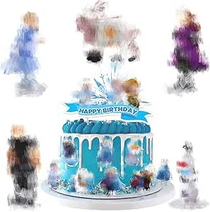 13 Stück Cartoon Tortendeko mit 5 Cartoon Figuren Set, Happy Birthday Kuchen Deko Happy Birthday Cake Topper Geburtstag Tortendeko Deko Geburtstagsfeier Party Mädchen Jungen Kinder Geburstagstorte von Amazluck