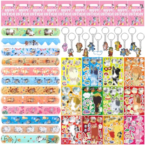 Amazluck Mitgebsel Kindergeburtstag, 66 Stück Partygeschenk-Packs mit verschiedenen Artikeln mit Mitgebsel Tüten Anime Sticker Schnapparmband Kinder Schlüsselanhänger für Kinder Amazluck Mitgebsel Kindergeburtstag, 66 Stück Partygeschenk-Packs mit verschiedenen Artikeln mit Mitgebsel Tüten Anime Sticker Schnapparmband Kinder Schlüsselanhänger für Kinder von Amazluck