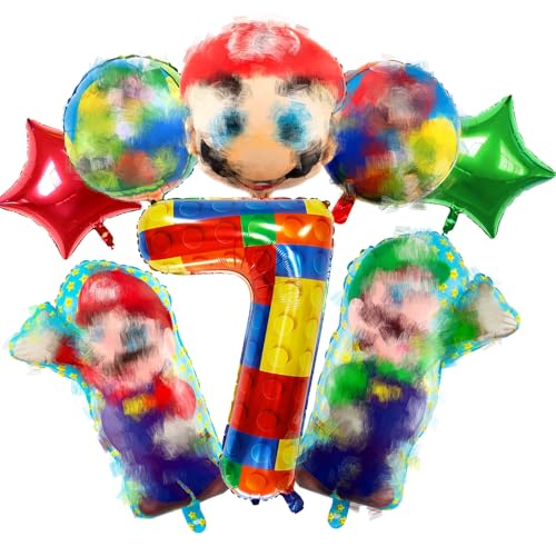 Geburtstag Deko 7 Jahre, 8 Stück Luftballons Geburtstagsdeko Party Dekoration Ballon Folienballon Kindergeburtstag Deko Luftballon Set Kinder 7 Geburtstag Themen Party Geburtstags Dekoration Ballon Geburtstag Deko 7 Jahre, 8 Stück Luftballons Geburtstagsdeko Party Dekoration Ballon Folienballon Kindergeburtstag Deko Luftballon Set Kinder 7 Geburtstag Themen Party Geburtstags Dekoration Ballon von Amazluck