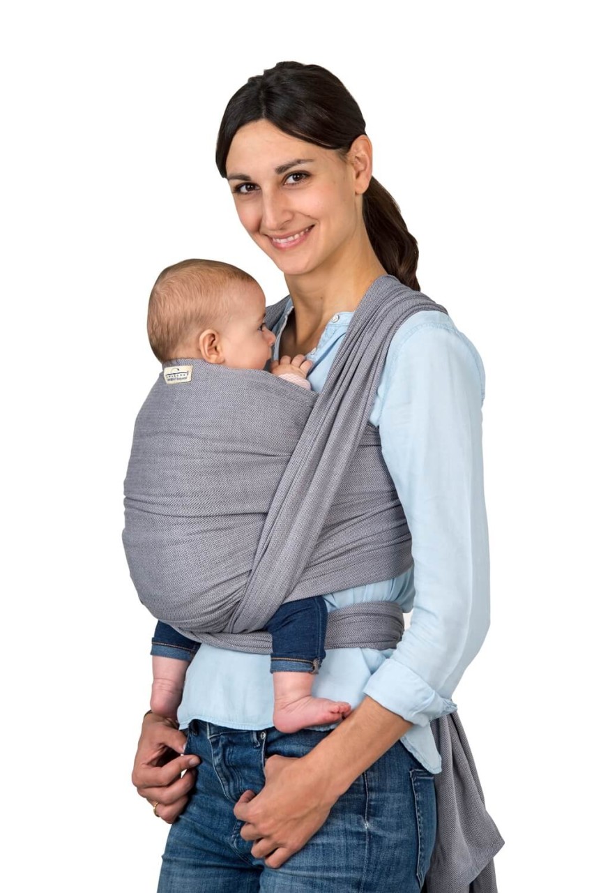 Baby-Tragetuch Carry Sling grey , 510 cm von Amazonas