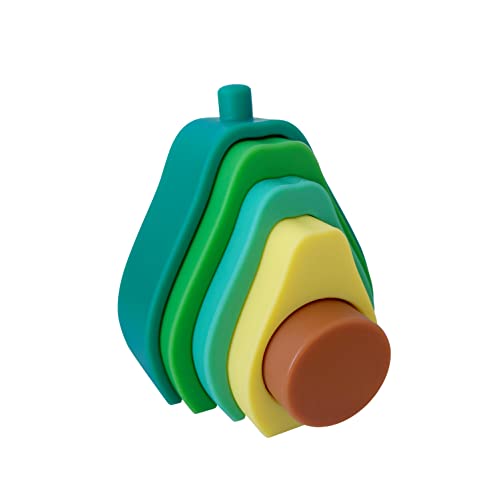 Ambarscience - Bunte Avocado zum Stapeln von ersten Spielzeugen, motorischen Fähigkeiten, Grün (Bernstein - Passion, S.A. 6162800120022) von ambarscience