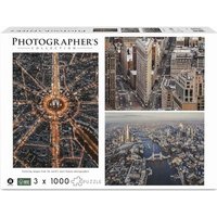 AMBASSADOR PC1008T_SN Puzzle 3x1000 Teile Weltstädte (Sebastien Nagy) Photographers Collection Instagram von Ambassador