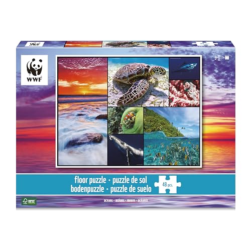Ambassador 7230481 Bodenpuzzle Ozean, 48 Teile Puzzle für Kinder ab 3 Jahren, WWF von Ambassador