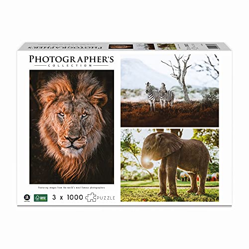 Ambassador 7230789 Wildtiere Afrika, 3x1000 Teile Puzzle für Erwachsene und Kinder ab 10 Jahren, Photographer's Collection, Donal Boyd Ambassador 7230789 Wildtiere Afrika, 3x1000 Teile Puzzle für Erwachsene und Kinder ab 10 Jahren, Photographer's Collection, Donal Boyd von Ambassador