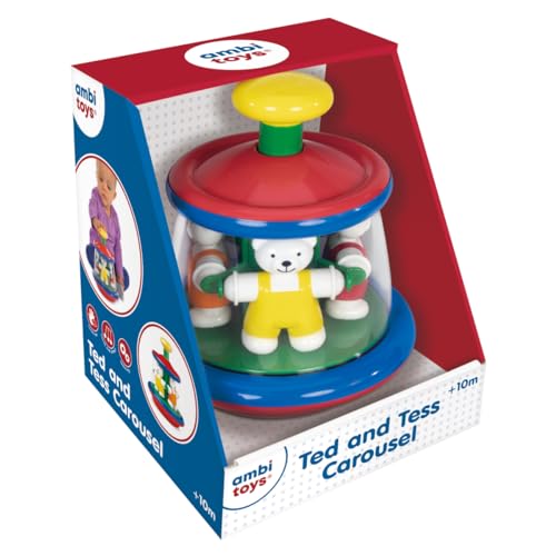 Ambi Toys, Ted and Tess Carousel, Cause and Effect Baby Spinning Toy, Ages 10 Months Plus von Ambi Toys