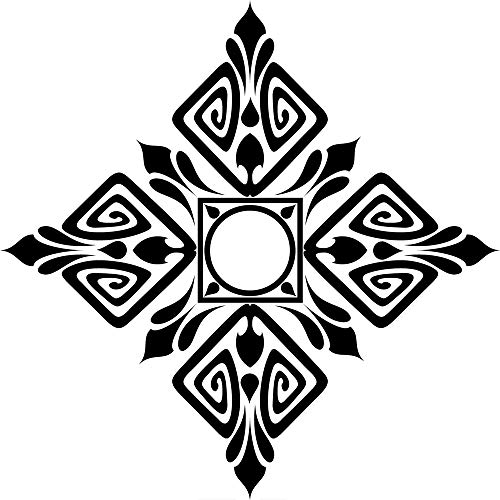 Ambiance-Live Wandtattoo Moderne quadratische Decken - 40 x 40 cm, Schwarz von Ambiance-Live