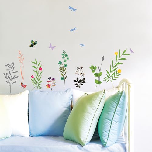 Ambiance Sticker Wandaufkleber-Dekorationsklebstoffe Blumen, Kräuter und Insekten Wandtattoo für Baby, Kinderzimmer und Wohnzimmer - H50 x L70 cm Ambiance Sticker Wandaufkleber-Dekorationsklebstoffe Blumen, Kräuter und Insekten Wandtattoo für Baby, Kinderzimmer und Wohnzimmer - H50 x L70 cm von Ambiance Sticker