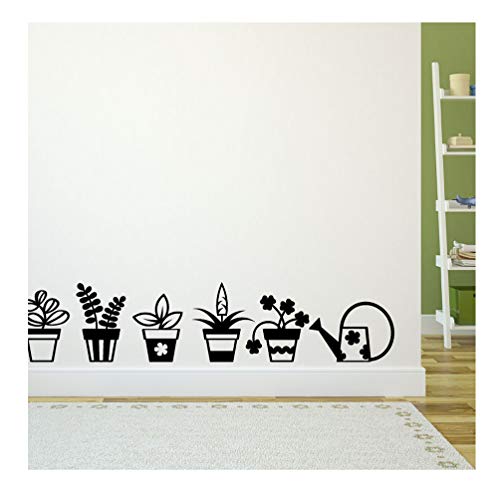 Ambiance-Live Wandtattoo Blumen in Töpfen - 35 x 45 cm - schwarz Ambiance-Live Wandtattoo Blumen in Töpfen - 35 x 45 cm - schwarz von Ambiance-Live