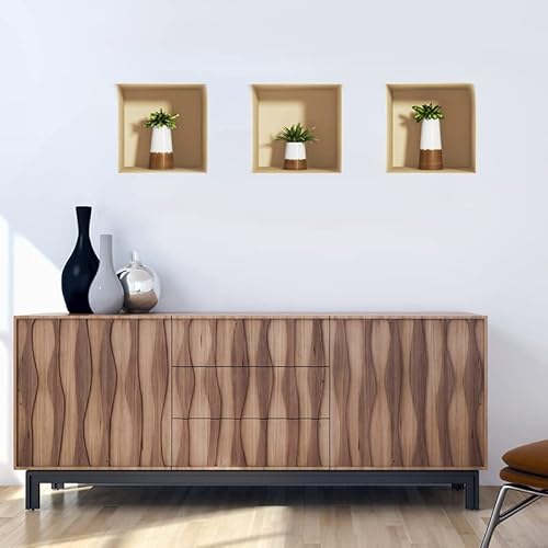3D-Aufkleber, selbstklebend, 3D-Effekt, Wandtattoo, für Schlafzimmer, Erwachsene, Wandaufkleber, 3D-Dekoration für Wohnzimmer, Wandaufkleber, Trompe, das Auge, 40 x 120 cm 3D-Aufkleber, selbstklebend, 3D-Effekt, Wandtattoo, für Schlafzimmer, Erwachsene, Wandaufkleber, 3D-Dekoration für Wohnzimmer, Wandaufkleber, Trompe, das Auge, 40 x 120 cm von Ambiance Sticker