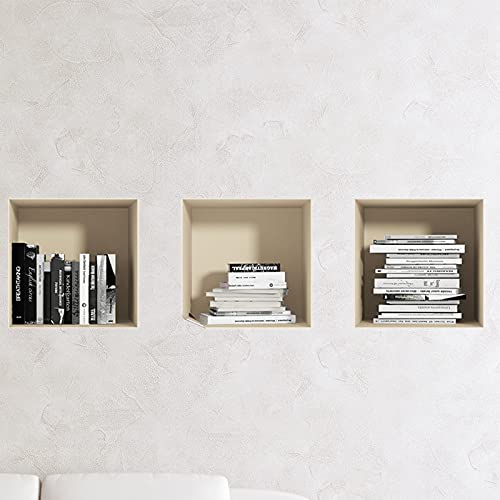 3D-Wandaufkleber, selbstklebend, 3D-Effekt, Bücher-Effekt, Schwarz und Weiß – Wandaufkleber für Schlafzimmer und Erwachsene, 3D-Wandaufkleber – Wandaufkleber Trompe l'Auge | 30 x 90 cm 3D-Wandaufkleber, selbstklebend, 3D-Effekt, Bücher-Effekt, Schwarz und Weiß – Wandaufkleber für Schlafzimmer und Erwachsene, 3D-Wandaufkleber – Wandaufkleber Trompe l'Auge | 30 x 90 cm von Ambiance Sticker