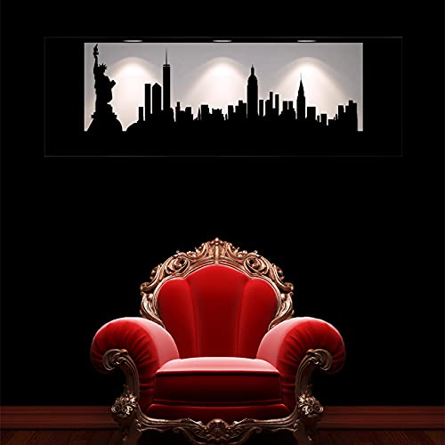 3D-Wandaufkleber, selbstklebend, 3D-Effekt, New York, Wandtattoo, für Schlafzimmer, Erwachsene, 3D-Wandaufkleber, Wanddekoration, Wohnzimmer, Trompe-Auge, 40 x 120 cm 3D-Wandaufkleber, selbstklebend, 3D-Effekt, New York, Wandtattoo, für Schlafzimmer, Erwachsene, 3D-Wandaufkleber, Wanddekoration, Wohnzimmer, Trompe-Auge, 40 x 120 cm von Ambiance Sticker
