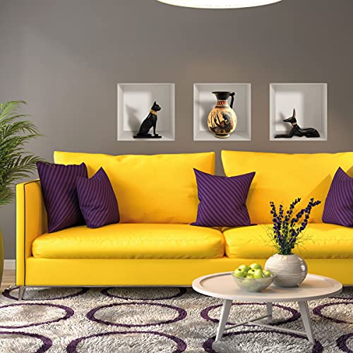3D-Wandtattoo, selbstklebend, 3D-Effekt, Tier- und Vasen-Effekt, Wandtattoo, Schlafzimmer, Wandaufkleber, 3D-Wohnzimmer, Wandtattoo, Trompe, Auge, 40 x 120 cm 3D-Wandtattoo, selbstklebend, 3D-Effekt, Tier- und Vasen-Effekt, Wandtattoo, Schlafzimmer, Wandaufkleber, 3D-Wohnzimmer, Wandtattoo, Trompe, Auge, 40 x 120 cm von Ambiance Sticker