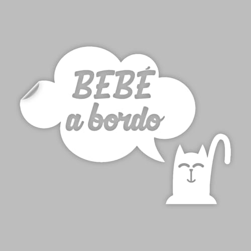 Ambiance Sticker Aufkleber für Autoscheiben, Baby, an Bordo, spanisches Baby an Bordo, Weiß – H 15 x L 20 cm Ambiance Sticker Aufkleber für Autoscheiben, Baby, an Bordo, spanisches Baby an Bordo, Weiß – H 15 x L 20 cm von Ambiance Sticker