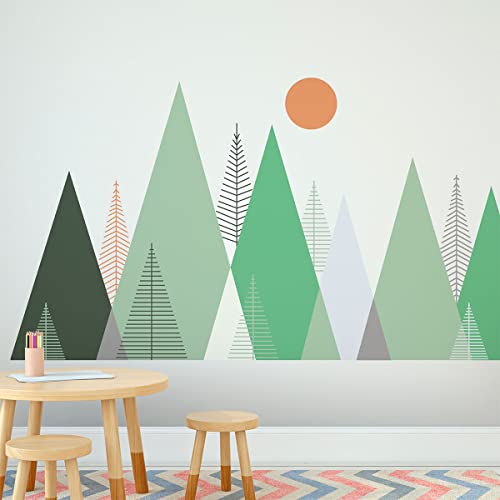 Ambiance Sticker Aufkleber für Kinder, skandinavische Berge, Piaka, 100 x 150 cm Ambiance Sticker Aufkleber für Kinder, skandinavische Berge, Piaka, 100 x 150 cm von Ambiance Sticker