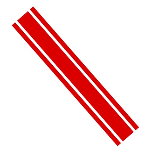 Ambiance Sticker Auto-Motorhaube, Aufkleber, Racing Body Side Stripe Decal, Dach, Stoßstange, Stripe Decal Vinyl, modifizierter Stripe Decal Car Dekor Rot Tomate – 1 Stück 124 cm Ambiance Sticker Auto-Motorhaube, Aufkleber, Racing Body Side Stripe Decal, Dach, Stoßstange, Stripe Decal Vinyl, modifizierter Stripe Decal Car Dekor Rot Tomate – 1 Stück 124 cm von Ambiance Sticker